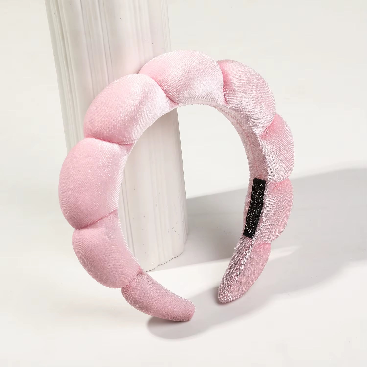 1 Pcs Spa Headband for Washing Face,No-Slip Leopard Sponge Makeup Skincare Hair Band for Women Girl Puffy Padded Headwear